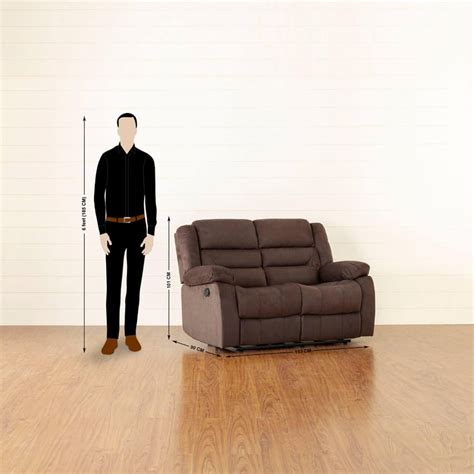 Buy Nairobi Fabric 3+2 Seater Recliner Set - Brown from Home Centre at ...