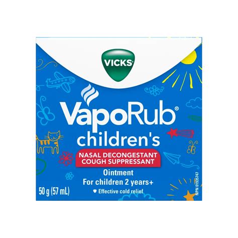 Vicks VapoRub Children's Nasal Decongestion Cough Suppressant Ointmen ...