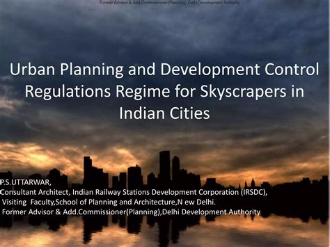 Skyscraper- Urban Planning & Development Control Regulations Regime For ...