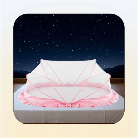 Baby Crib Mosquito Net Pink 135x65x65 cm - LifeKrafts