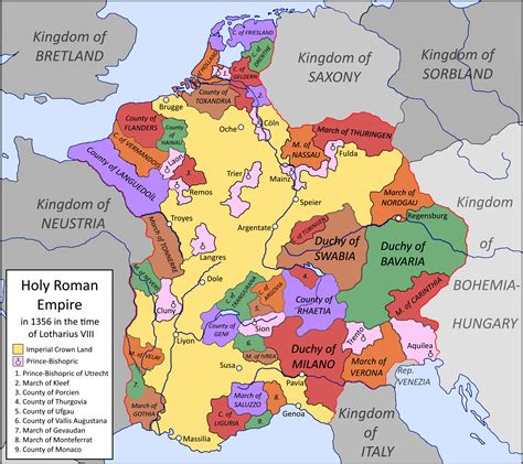 The Holy Roman Empire in 1356, if it stemmed from Lotharingia instead ...