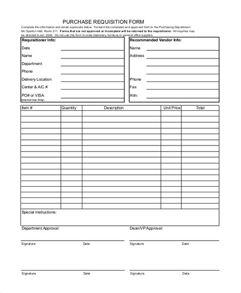 FREE 10+ Sample Requisition Forms in PDF | MS Word | Pages