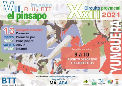 Yunquera acoge el 13 de marzo el VIII Rally BTT El Pinsapo