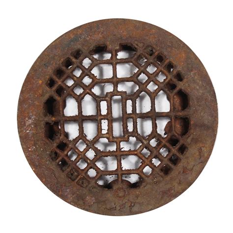 SOLD Antique Cast Iron Circular Wall Vent, Late 1800's - Architectural ...