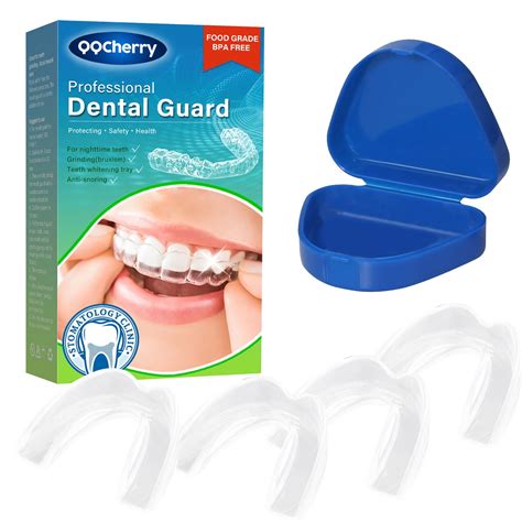 Bite Dental Mouth Guard, Moldable Nighttime Teeth Grinding Guard with Hygiene Case (4 Piece Set ...