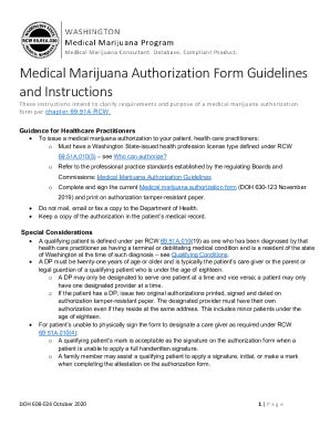Fillable Online doh wa doh.wa.govPortals1Medical Marijuana ...