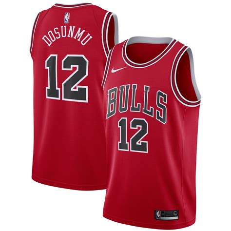 Chicago Bulls Nike Icon Edition Swingman Jersey - Red - Ayo Dosunmu - Mens