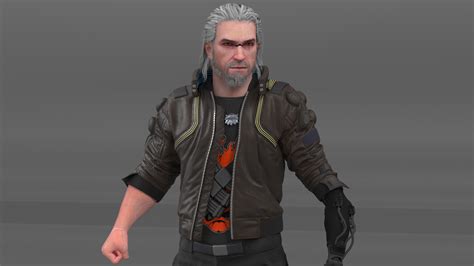 3D Cyberpunk 2077 Geralt Character Rigged model | 3D Molier International