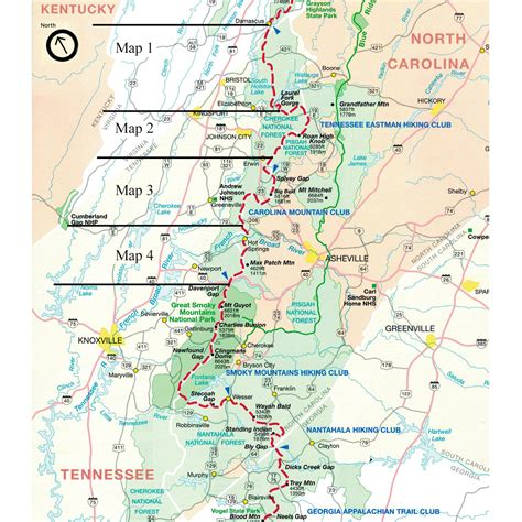 Appalachian Trail Maps-Tennessee-North Carolina — Waypoint Outfitters