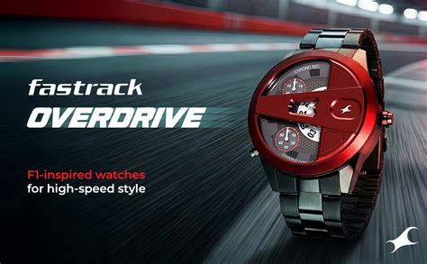 Buy Fastrack Overdrive Micromotor Quartz Analog with Black Dial Black ...