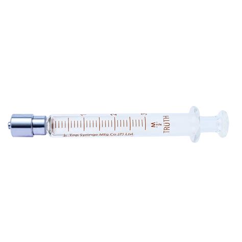 Truth Laboratory Glass Syringe (Stainless Steel Luer Lock Tip) SS-CL ...