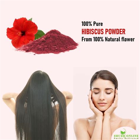 Shudh Online Hibiscus Powder - Hair Growth, Face Pack, Eating