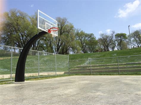 Outdoor Basketball Court Top View