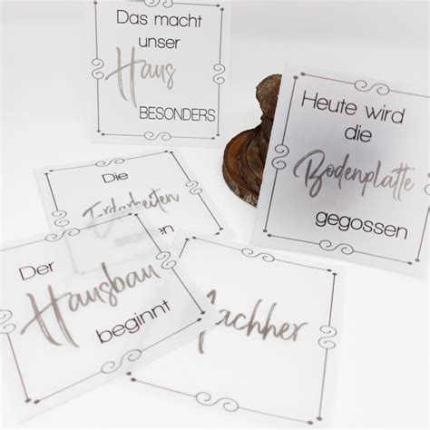 Meilensteinkarten Hausbau