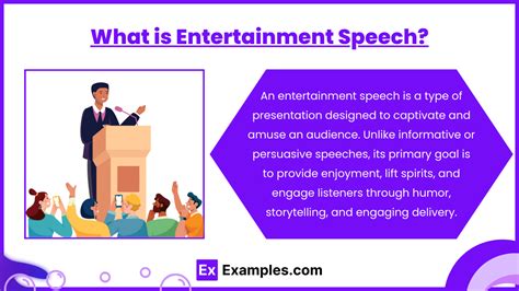 Image result for Entertainment Speech Examples