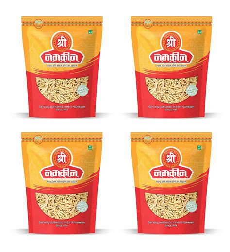 Shree Namkeen Laung Sev - Indore Special, Crispy and Spicy - Pack of 4 ...