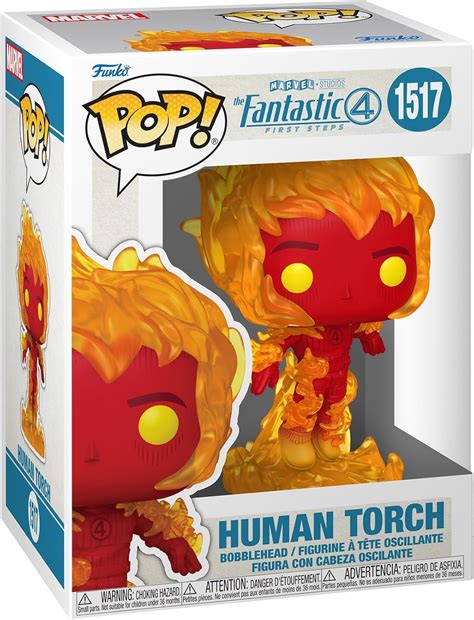 Amazon.com: Funko Pop! Marvel: The Fantastic Four: First Steps - Human ...