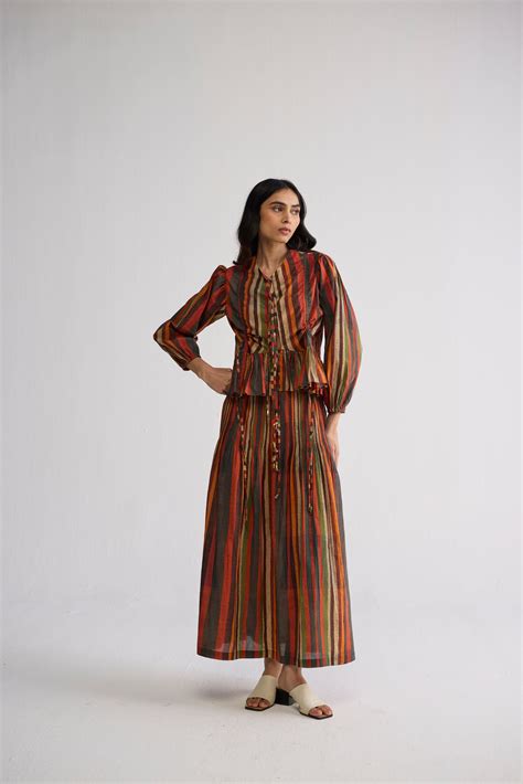 Jilian Top & Pintucks Skirt Set – Yam India