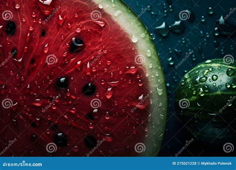 Slices of Watermelons. Neural Network AI Generated Stock Illustration ...