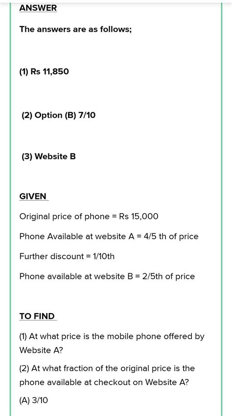 Different online stores offer the same phone at different prices. A ...