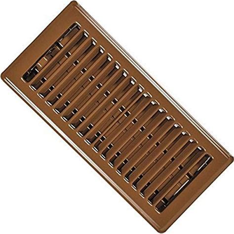 IMPERIAL MANUFACTURING RG0257 4X12 Brown floor register, Finish ...