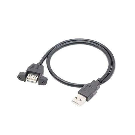 Buy USB2.0 Type A Male to Type A Female Panel-Mount Cable - 1 Meter ...