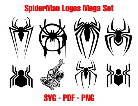 Different Spiderman Logos