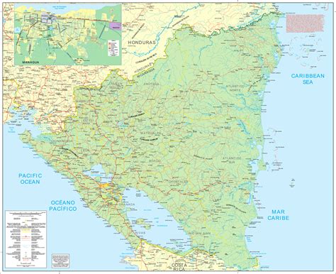 Nicaragua Road Map - MapSof.net