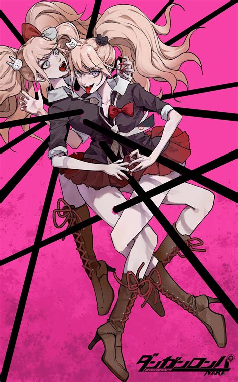 enoshima junko and ikusaba mukuro (danganronpa and 1 more) drawn by ...