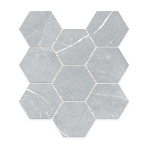 Light Grey Hexagon Matt Tile - Chase Tiles