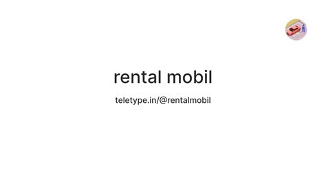 rental mobil — Teletype