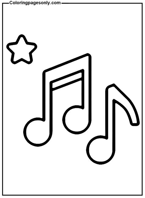 Music Symbol Coloring Pages at tanenzoblog Blog