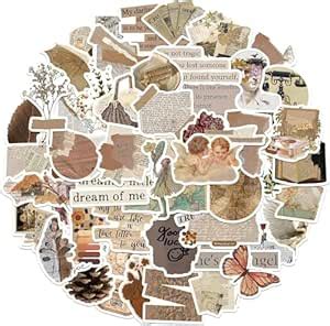 Titu Ki Baatein Vintage Aesthetic Stickers Pack 50PCS, Cute Retro ...