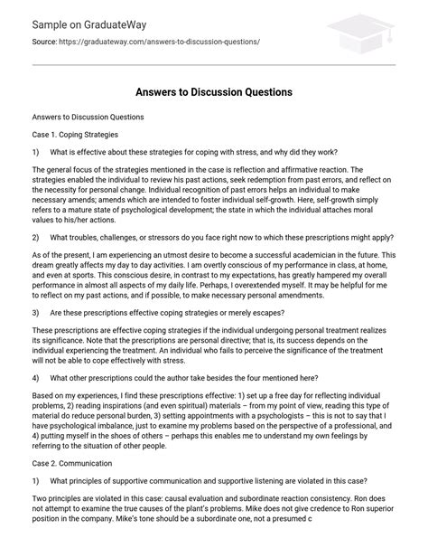 Image result for How to Answer Discussion Questions