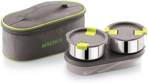 Magnus Olive 3 Lunch Box Set: Leak-Proof Stainless Steel Containers ...