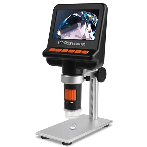 LCD Digital Microscope with Polarizer, 720P 500x Magnification for SMD ...