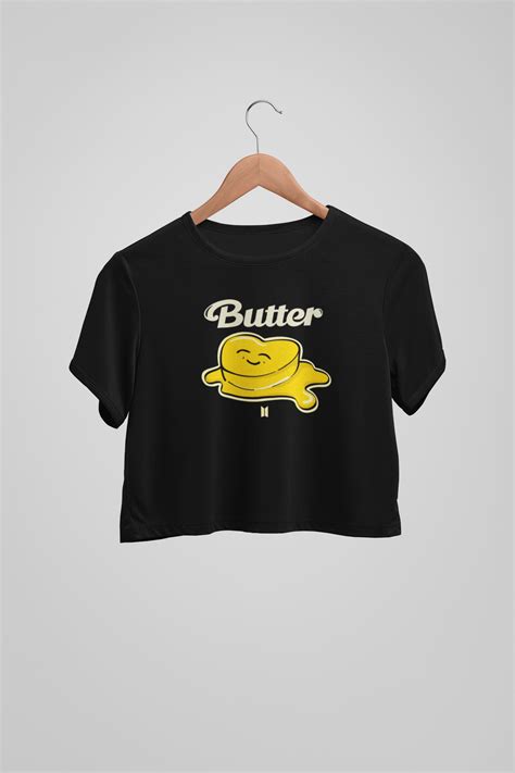 Butter : BTS-HALF-SLEEVE CROP TOPS by ANTHERR