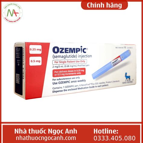 Ozempic 0.25/0.5 - Thuốc điều trị đái tháo đường tuýp 2