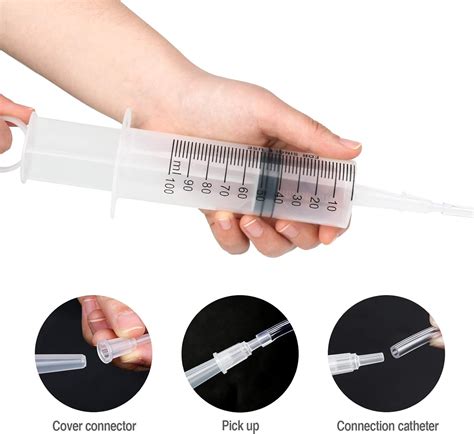 HXC 2 Pack 100ML Syringes Plastic Syringe with Tube India | Ubuy
