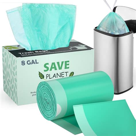 Amazon.com: AYOTEE Biodegradable Trash Bags 8 Gallon Trash Bags ...