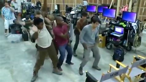 Image result for Maze Runner Cast Dancing Off Set