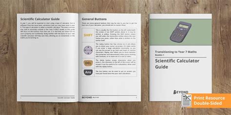 👉 Transitioning to Year 7 Maths Booklet 1 - Calculator Skills