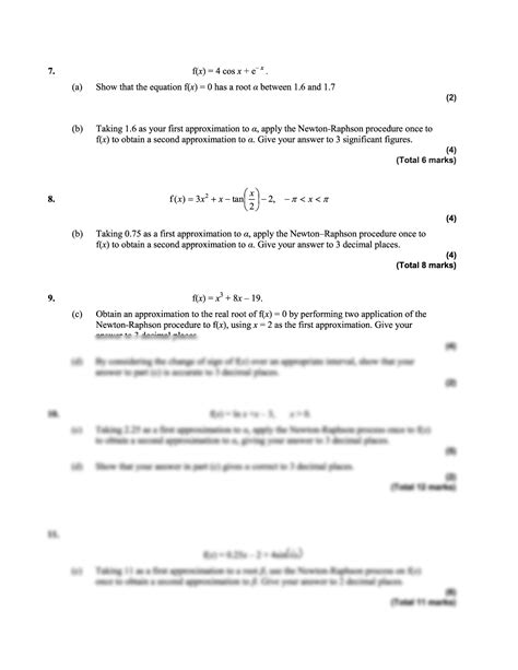 Image result for Edexcel FP1 Newton-Raphson Questions