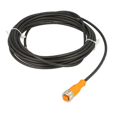 IFM Female Socket Cable Assembly with 5M Cable, M12 India | Ubuy
