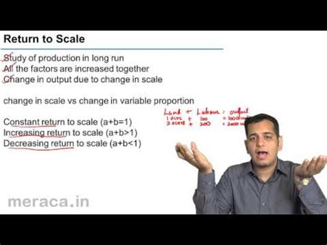 Laws of Return to Scale Video Lecture - Business Economics for CA ...