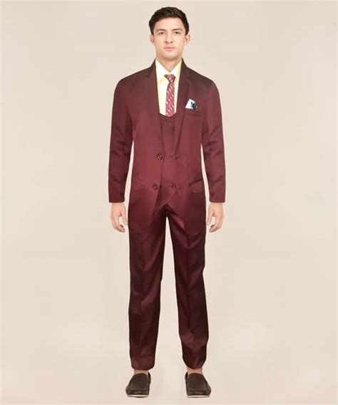 Wine Red Suit For Men - Buy Wine Red Suit For Men online at Best Prices ...