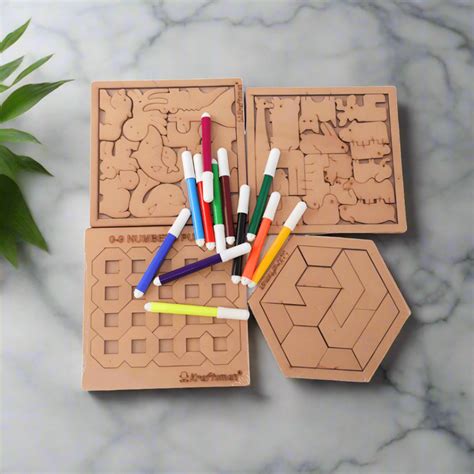 Buy 4 Animal Puzzles for Kids with Color Kit – Fun & Learn! – Kids Bestie