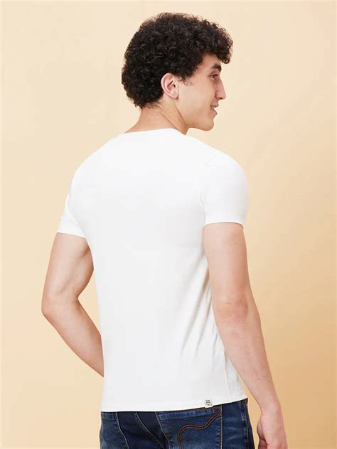 Being Human Men None Crew Neck-White