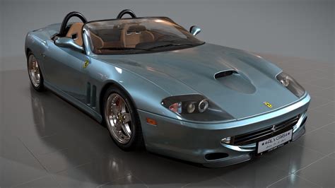 Ferrari 550 Barchetta 2000 Azzurro Hyperion - Download Free 3D model by ᗩᒪE᙭. Kᗩ.🚗 (@Alex.Ka ...