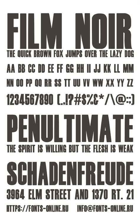 Film Noir font